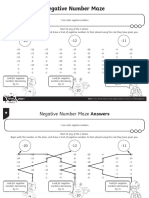 t2 M 4273 Negative Number Maze Activity Sheet - Ver - 5