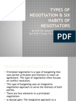 Types of Negotiation