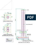 Footing plan with expansion joint type 1a drawing