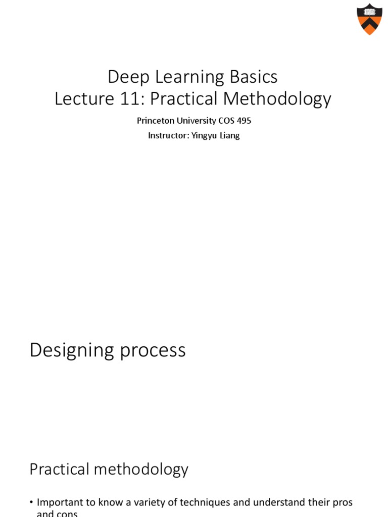 Deep learning basics lecture 11 practical methodology pdf deep