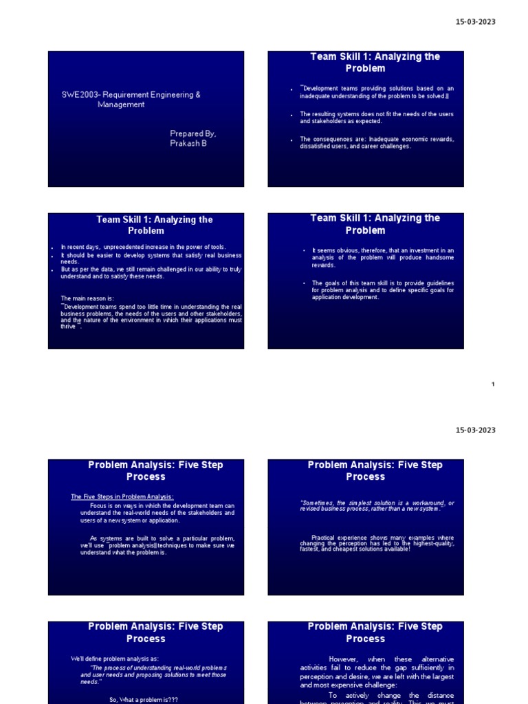 Problem Analysis in Requirement Engineering | PDF | Conceptual Model ...