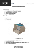 DIY Hobby Spray Booth Assembly Instructions Material Cut List by Vent Works