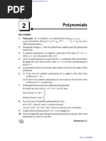 10 Maths Polynomials Notes Question Bank PDF