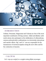 ROLE OF ALKALI AND ALKALINE EARTH METALS IN BIOLOGICAL SYSTEMS