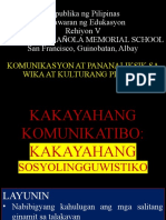 Republika NG Pilipinas Kagawaran NG Edukasyon Rehiyon V Marcial O. Rañola Memorial School San Francisco, Guinobatan, Albay