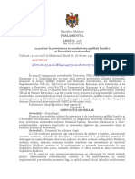 Parlamentul LEGE Nr. 308 Cu Privire La Prevenirea Și Combaterea Spălării Banilor Și Finanțării Terorismului