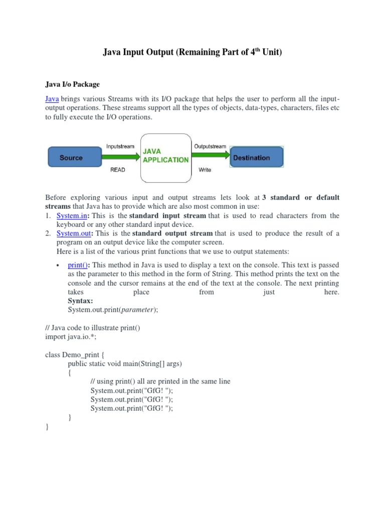 Java 4 and 5th Unit Notes - 064815 | PDF | Method (Computer Programming ...