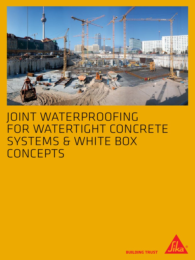Joint Waterproofing For Watertight Concrete Systems PDF PDF