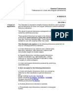 N 9-32312E General Tolerances For Linear and Angular Dimensions