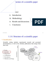 Week 9. Structure of A Scientific Paper PDF