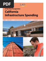 CA Legislative Analyst's Office Report: California Infrastructure Spending