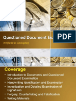 Questioned Document Examination PLMUN