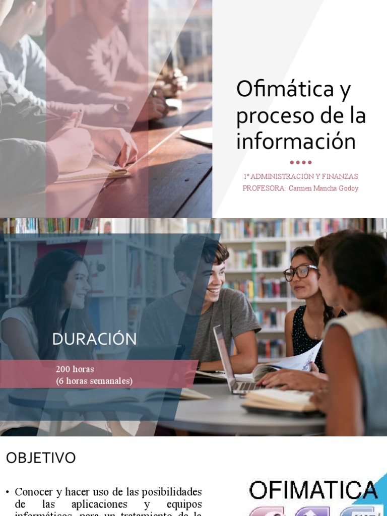 Presentación Del MÓDULO OFIMÁTICA | PDF | Evaluación | Informática