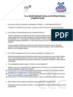 Intrebari Si Raspunsuri Koala International Competition PDF