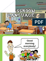 Classroom Language PPT Flashcards - 42705