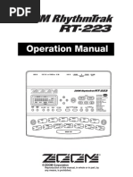 Download Zoom RT223 Drum Machine User Manual by dirkdigglr SN63150836 doc pdf