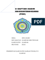 Buku Daftar Hadir PKK