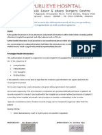 Policies and Procedures Exist To Meet The Information Needs of The Care Providers, Management of The Eye Care Organization As Well As Other Agencies