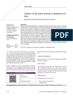 Correlation of Lip Prints and PDF