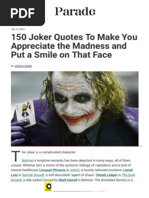 150 Joker Quotes