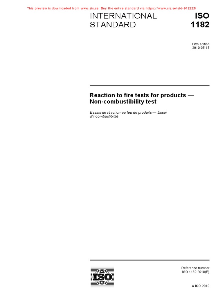 Iso 1182 2010 en PDF | PDF | Thermocouple | International Organization ...