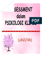 PKL 142 Slide Lanjutan Assessment Dalam Psikologi Klinis PDF