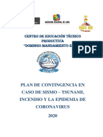 Plan de contingencia CETPRO DMS 2020