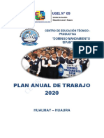 Plan Anual de Trabajo 2020 Cetpro DMS