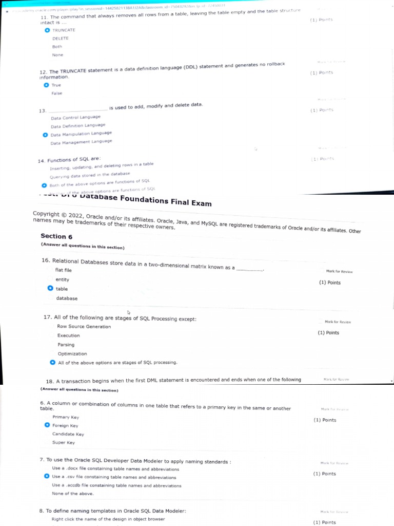 Oracle dbms answers pdf