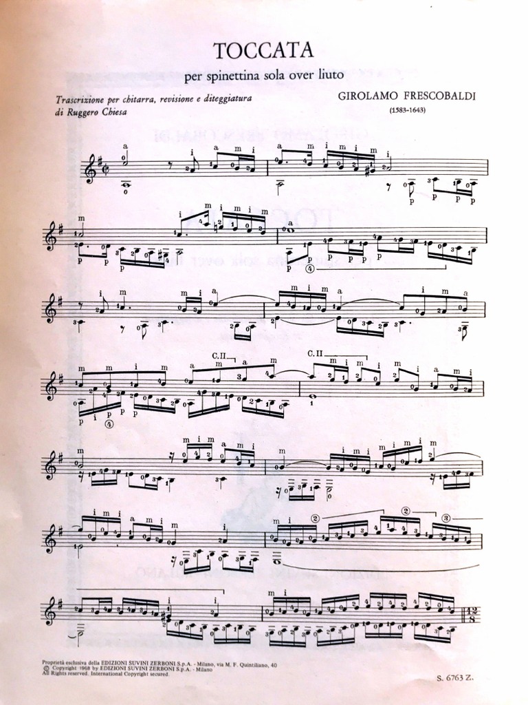 Frescobaldi Toccata PDF