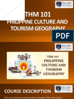 THM 101 - Philippine Culture and Tourism Geography - M1L3