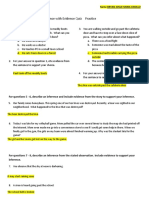 Inference Assessment - Practise