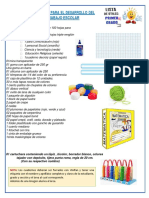 Lista de Utiles 1 Grado 2023