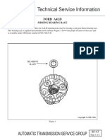 Technical Service Information: Automatic Transmission Service Group