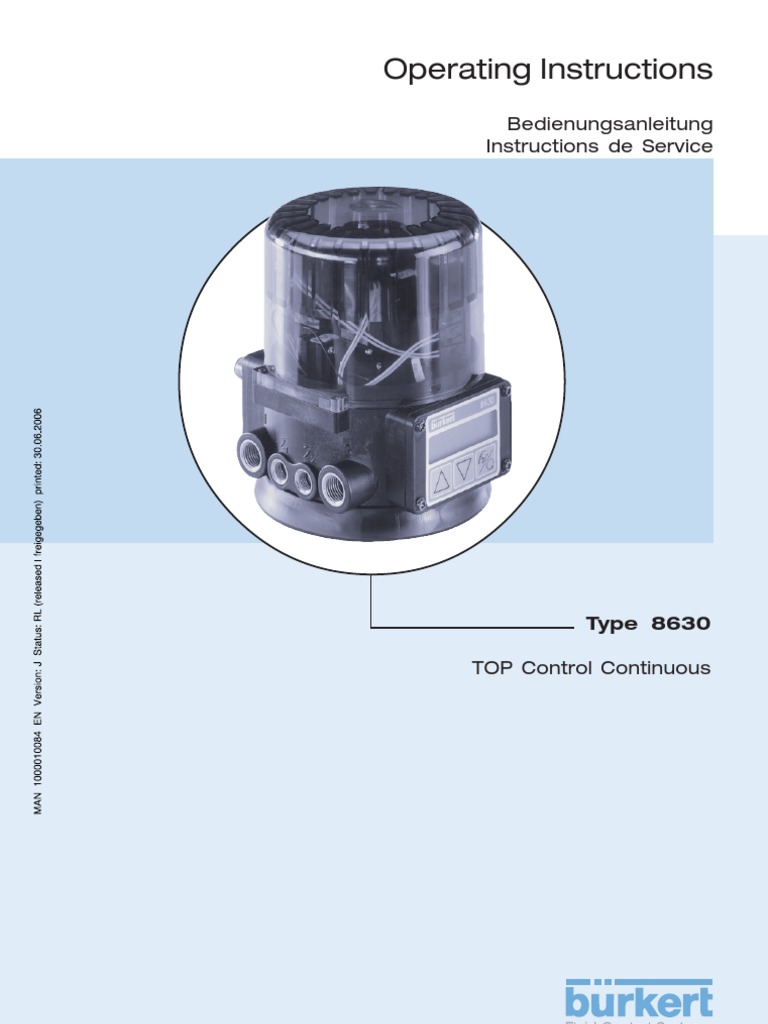 MA8630 Standard EU en | PDF | Electrical Connector | Valve