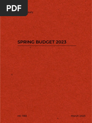 Budget 2023
