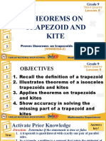Lesson 5 Online Proves Theorems On Trapezoids and Kites