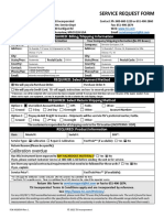 TSI Shoreview Service Request Form 9020564L