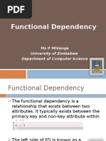 Functional Dependency Notes