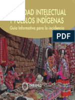Propiedad Intelectual y Pueblos Indígenas: Guía Informativa para La Incidencia