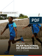 Bases Del Plan de Desarrollo Del Deporte, Educación Física y Recreación