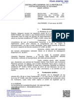 Fallo de Contraloría Donde Ratifica Que Municipio Debe Reincorporar A Ex Director de Salud