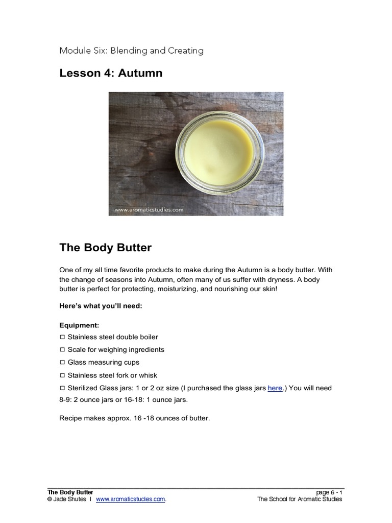 Recipe 3 The Body Butter 520 A4 | PDF | Cooking | Foods