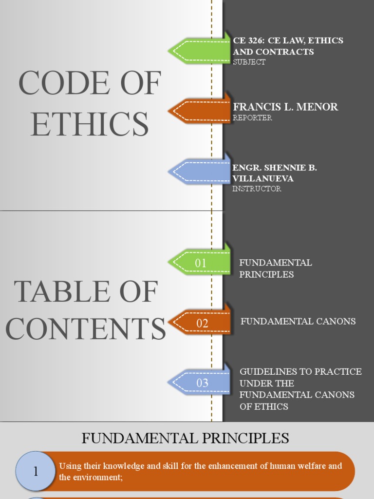 Code of Ethics | PDF | Engineer | Employment
