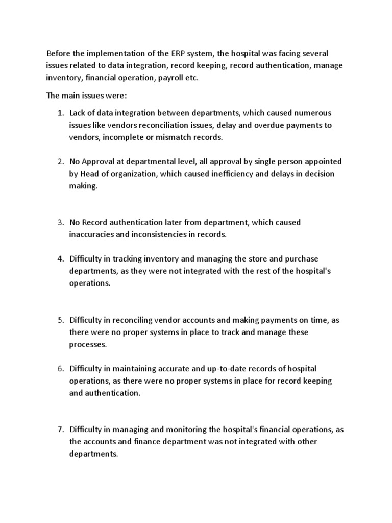 ERP Report | PDF | Enterprise Resource Planning | Business
