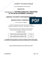 Bac 2023 Polynésie STI2D Architecture Et Construction