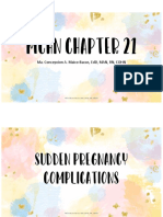 Maternal and Child Health Nursing: Sudden Pregnancy Complications