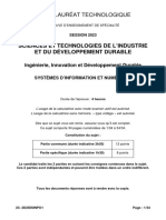 Bac 2023 Polynésie STI2D Systèmes D'information Et Numérique