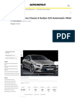 Mercedes-Benz Classe A Sedan 220 Aut. 4matic Premium (09.2018-12.2020) - Scheda Tecnica