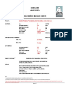 Ficha de Diseño de Concreto Suministrado en Proyecto Unispan PDF
